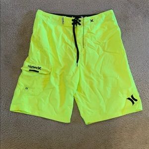 Hurley Neon Yellow Swim Suit